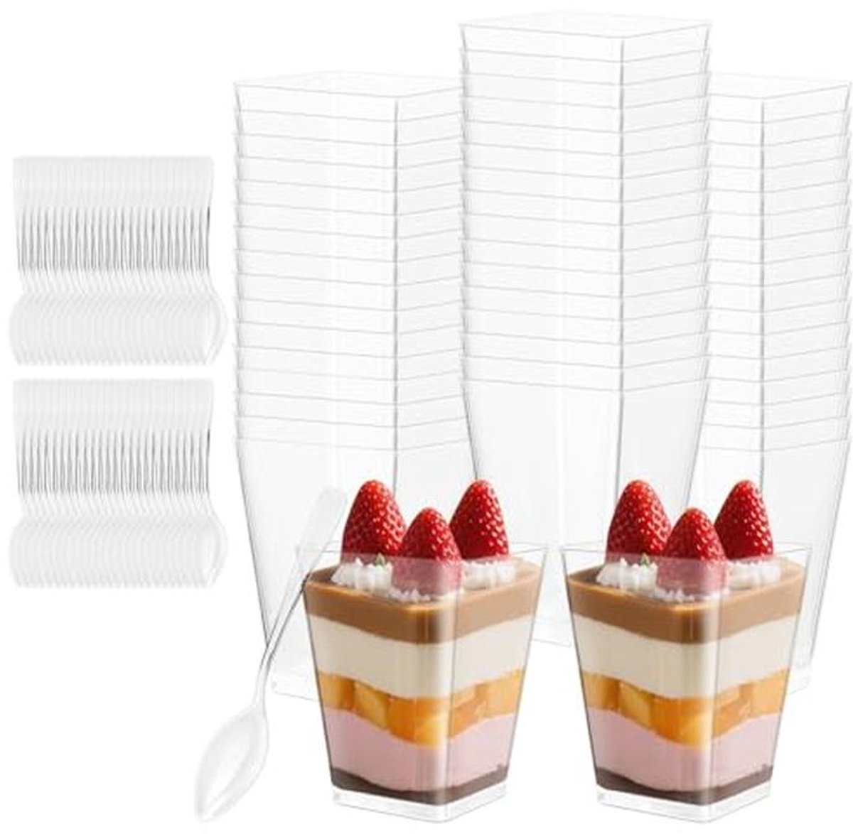 Verving voor Dessertkopjes, Set van 50 Stuks