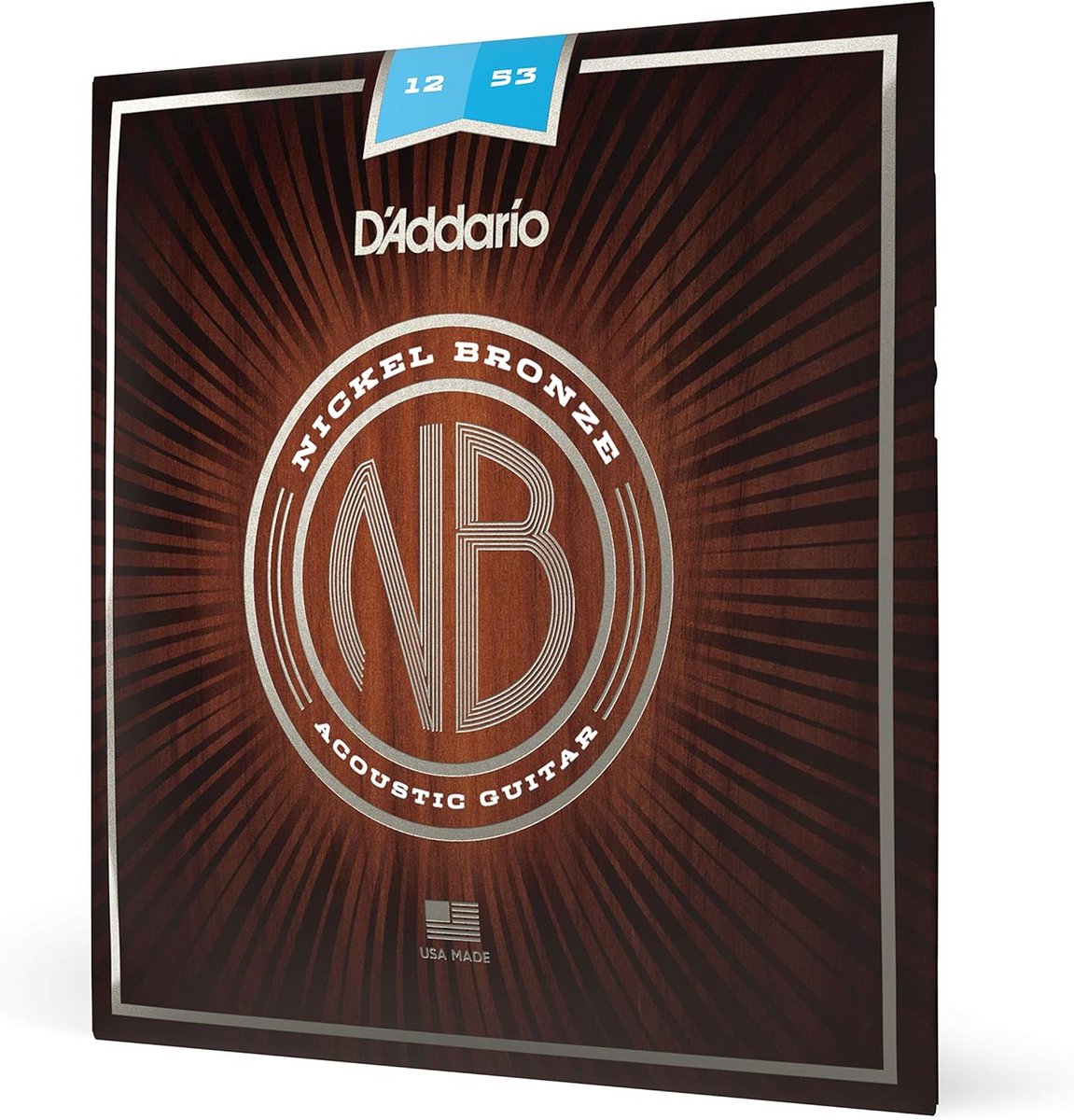 Nickel Bronze Acoustic Guitar Strings 12-53 - D'Addario