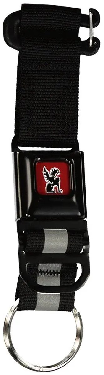 Chrome Mini Buckle Sleutelhanger Zwart