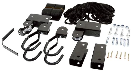 Fietslift ophangsysteem plafondbevestiging Strong 57 kg zwart