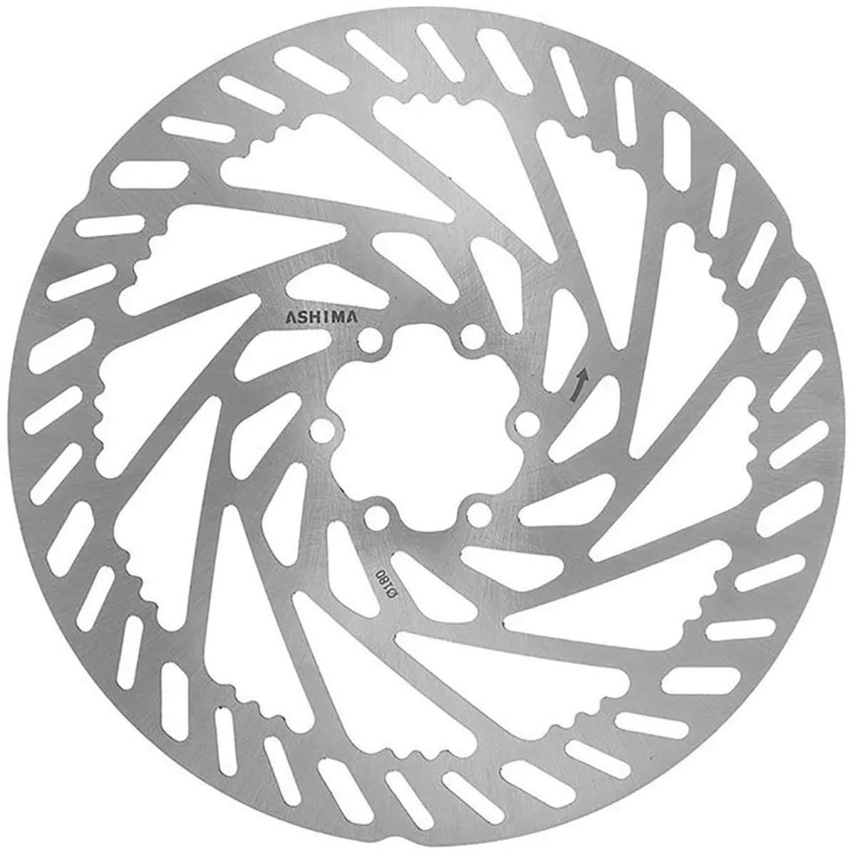 Ashima Aro 27 6b 2 Mm E-bike Remschijf Zilver 203 mm