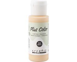 Plus Color Acrylverf, licht beige, 60 ml/ 1 fles