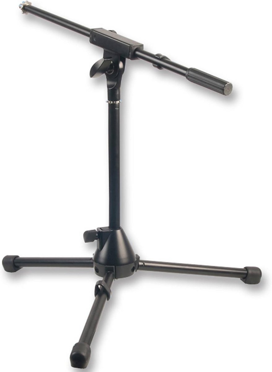 Microfoonstandaard voor Kickdrum en Gitaarversterkers - Compact en Zwart