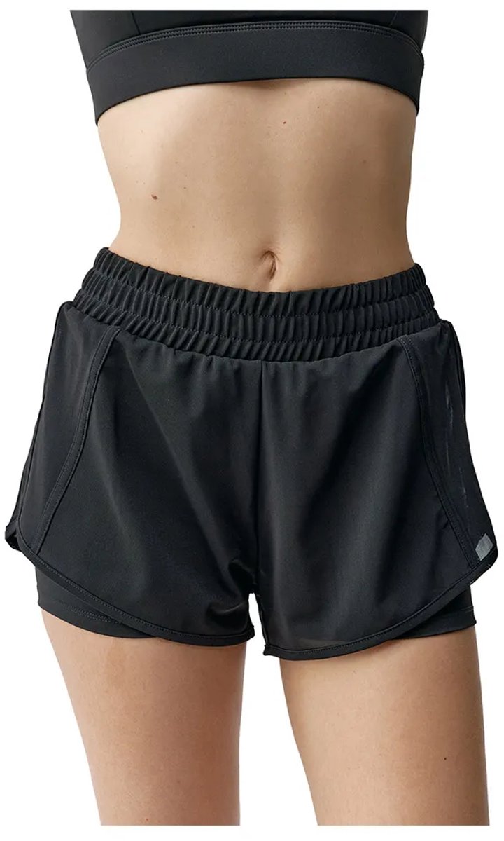 Born Living Yoga Padma 2.0 2in1 Korte Broek Zwart L Vrouw