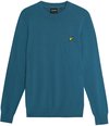 Lyle & Scott Cotton Merino Crew Neck Jumper Pulls & Gilets Homme - Pull - Sweat à capuche - Cardigan - Blauw - Taille L