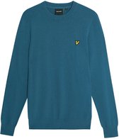 Lyle & Scott Cotton Merino Crew Neck Jumper Pulls & Gilets Homme - Pull - Sweat à capuche - Cardigan - Blauw - Taille L