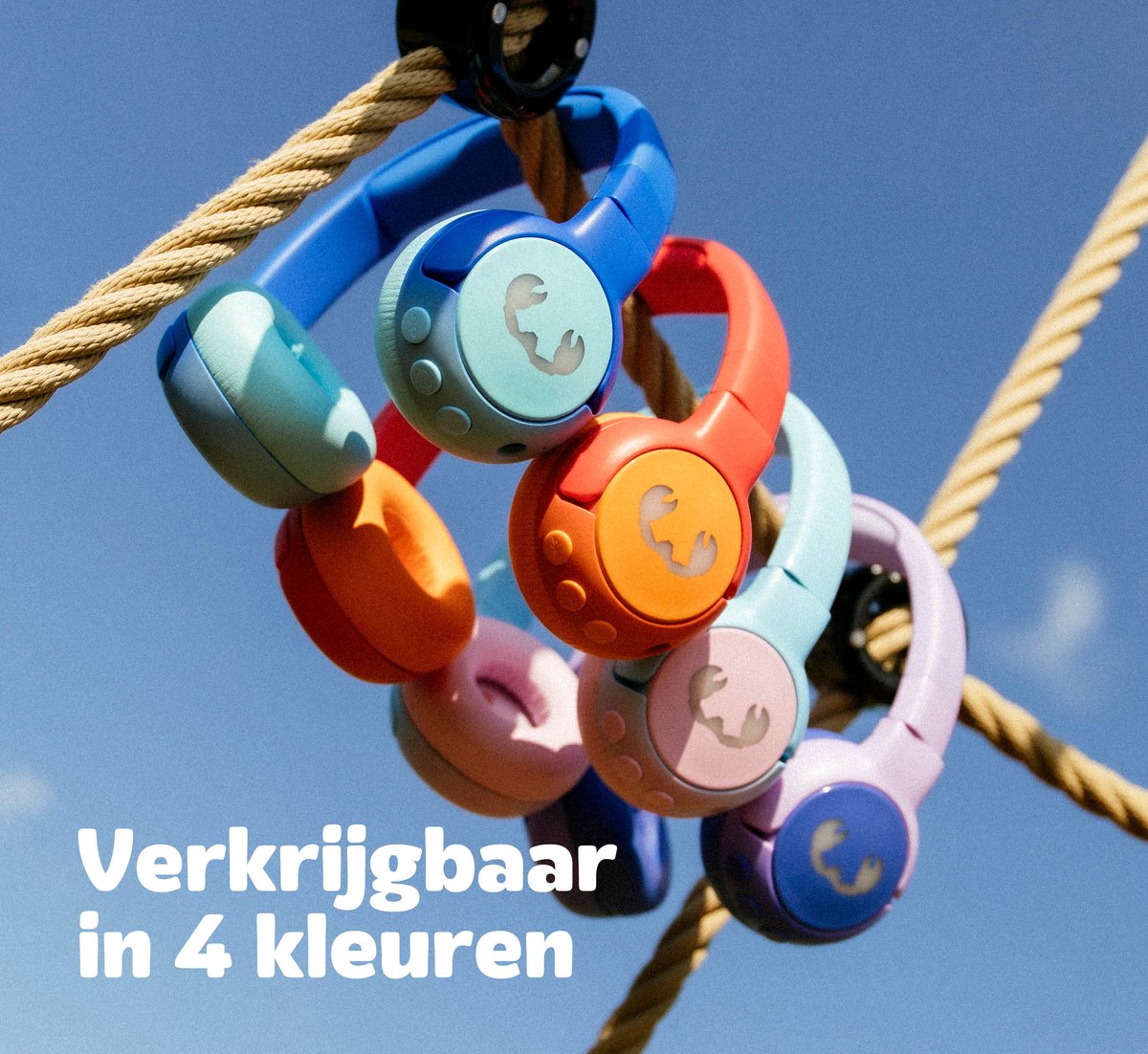 Fresh 'n Rebel Code Junior - Koptelefoon kind - Kinder koptelefoon - Draadloos (Bluetooth) & Bedraad – Inclusief Aux kabel (1m) - Wavy Water – foto 2