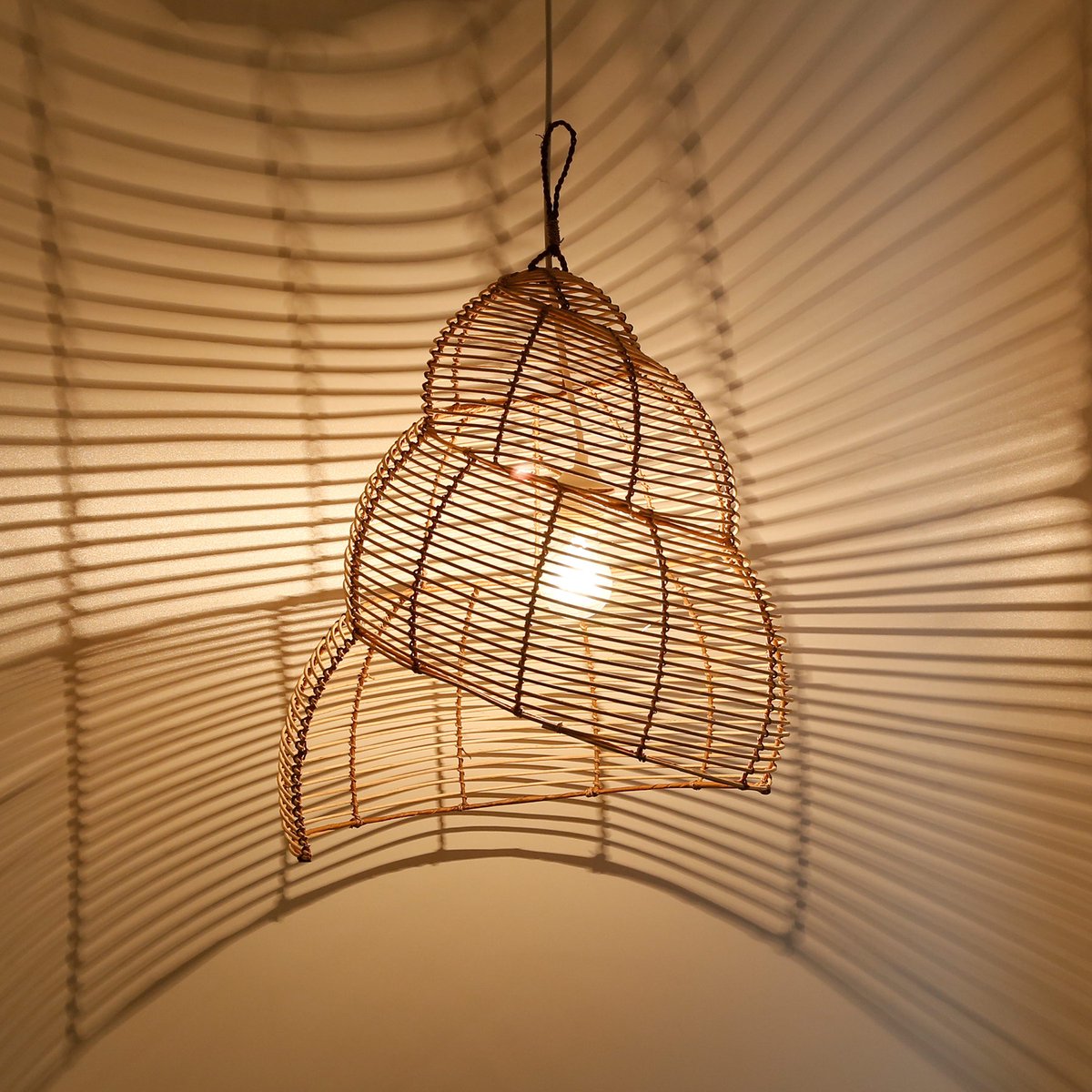 Plafondlamp – Hanglamp – Rotan – Boho stijl – Woonkamer – Slaapkamer