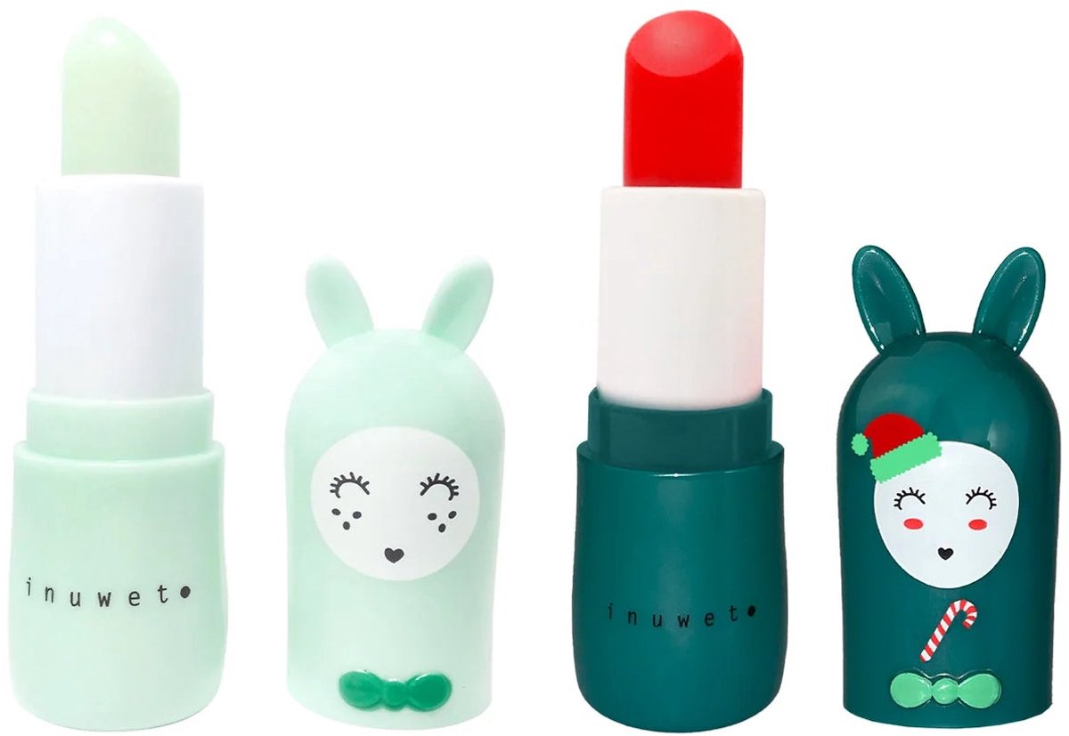 Inuwet Duo Set Verzorgende Lippenbalsem - Set van 2 stuks - Geschikt vanaf 3 jaar