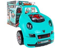 Merkloos Kinder Werkbank Auto met Motor & Interactief Dashboard