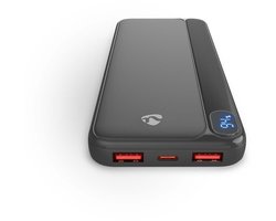 Nedis Powerbank - 10000 mAh - 20 W Snellader - USB-C / USB-A - iPhone - Noodpakket