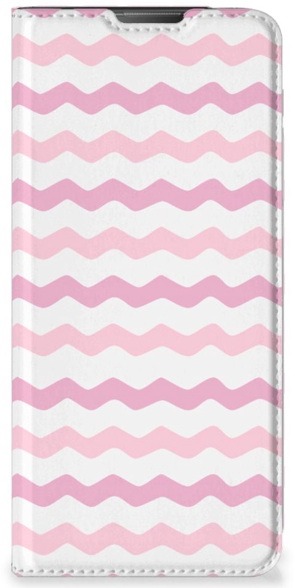 Motorola Moto E20 Hoesje met Magneet Waves Roze