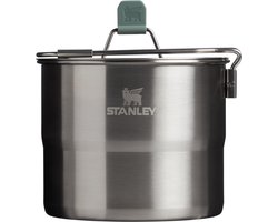 Stanley Adventure Stainless Camping Kookset voor Twee Personen - 6 Delige Kook Set Met Kommen en Sporks - Roestvrijstalen Pan met Deksel - Voor Backpacken, Hiken En Kamperen