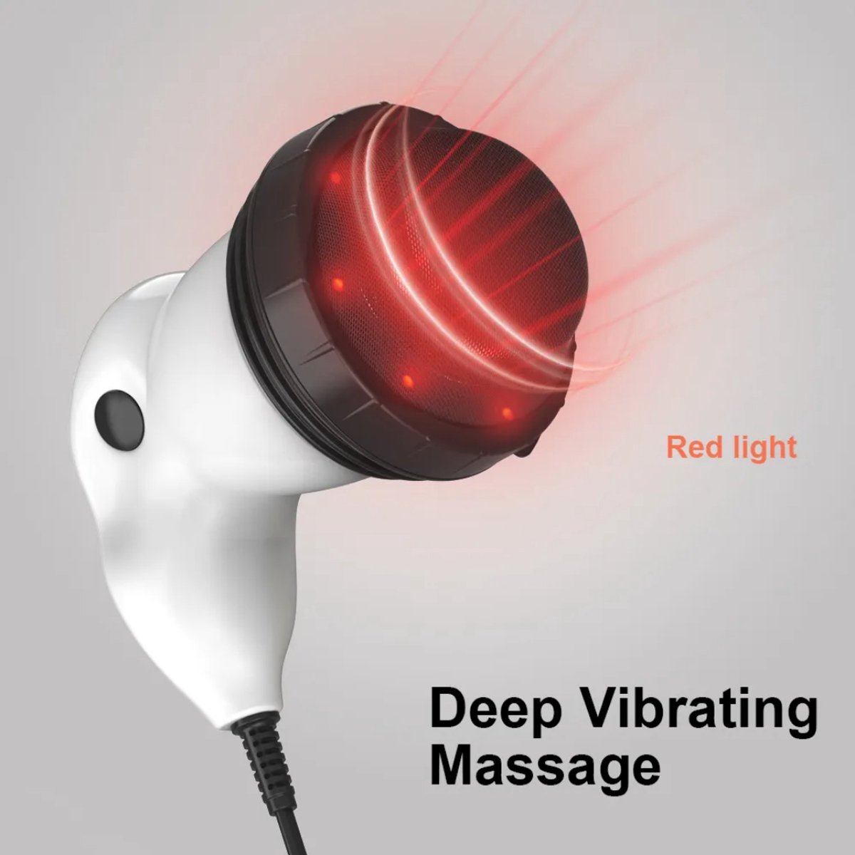 Anti vet/cellulitis massage met infrarood apparaat. Incl. 4 hulp stukken. Modelleer je lichaam plaatselijk met infrarood massagedoor de circulair bewegingen, de pneumatische druk en de infrarood warmte.