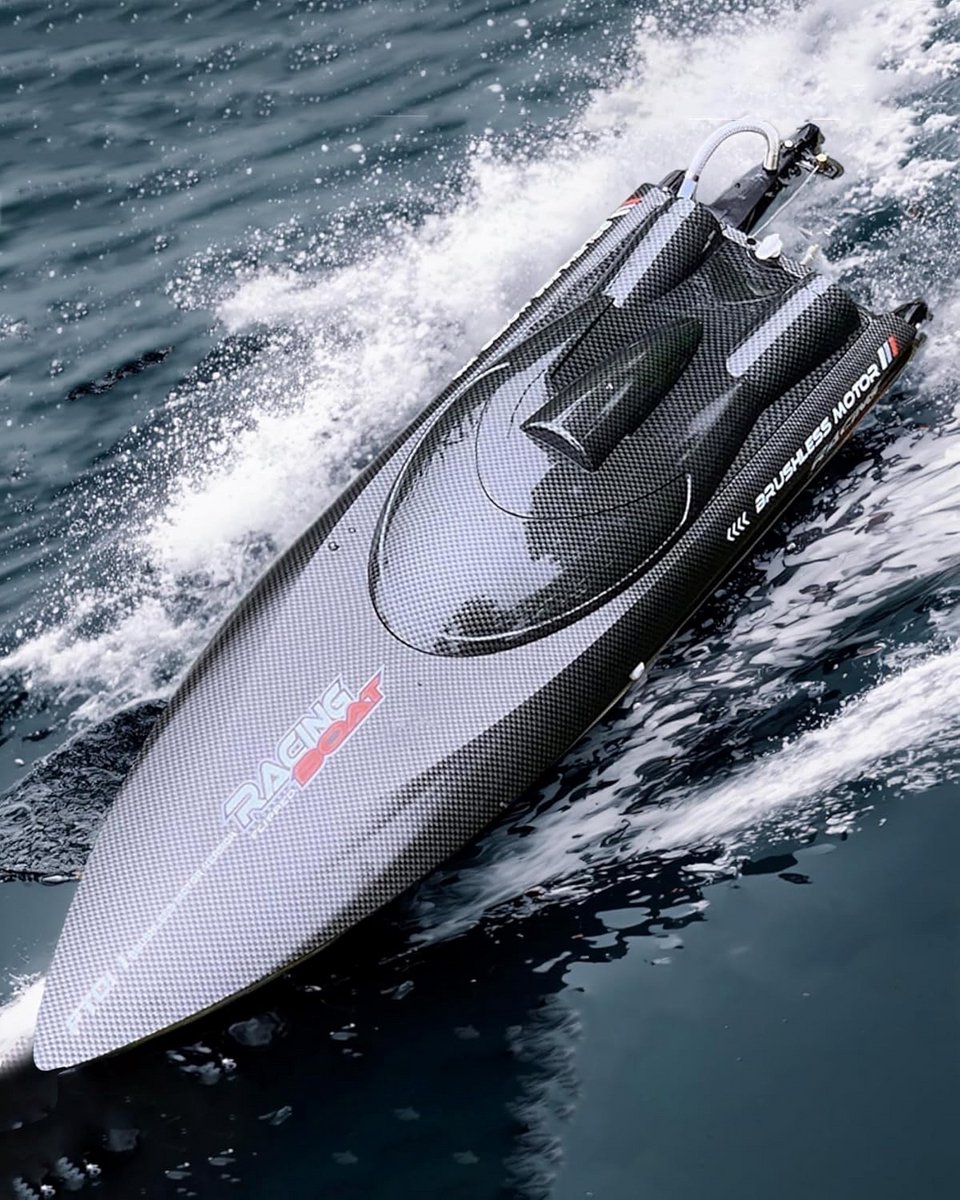 Snelle RC Speedboot 4WD 45 km/u Waterfiets met Afstandsbediening voor Volwassenen
