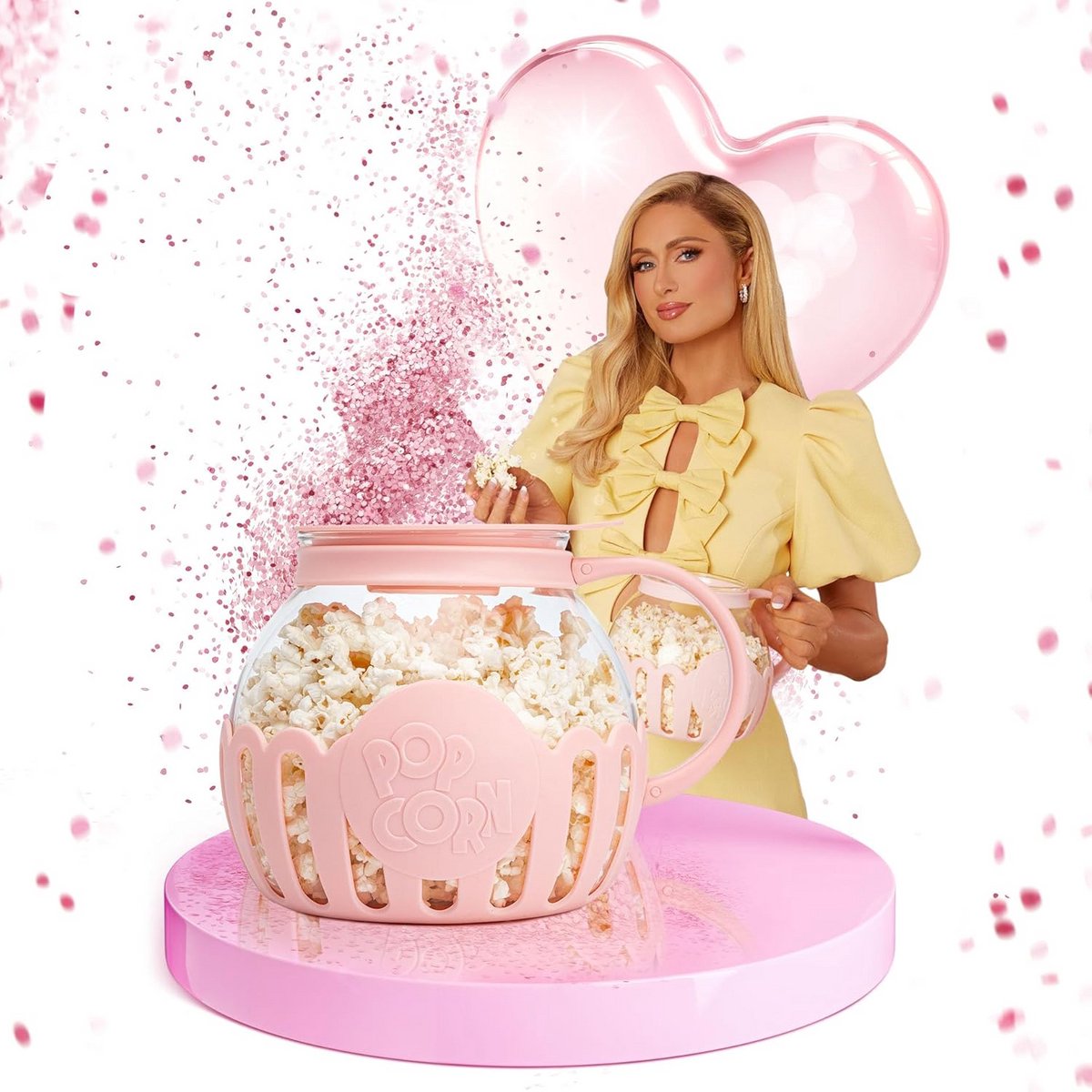 Popcornmaker van Glas voor Magnetron - Gezond Popcorn Zonder Olie of Boter