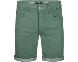 Petrol Industries Denim Shorts Heren - Jogg Denim Korte Broek - Slim Fit - Stretch Spijkerbroek - Herenkleding - 5 Zakken - Mannen Jeans - Groen - Maat XL