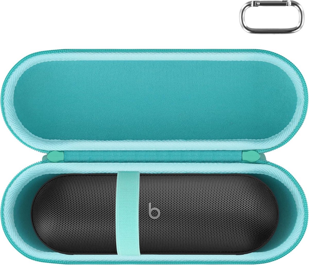 Harde reishoes voor Bluetooth-luidspreker – Bescherming en Organisatie in Champagne Gold
