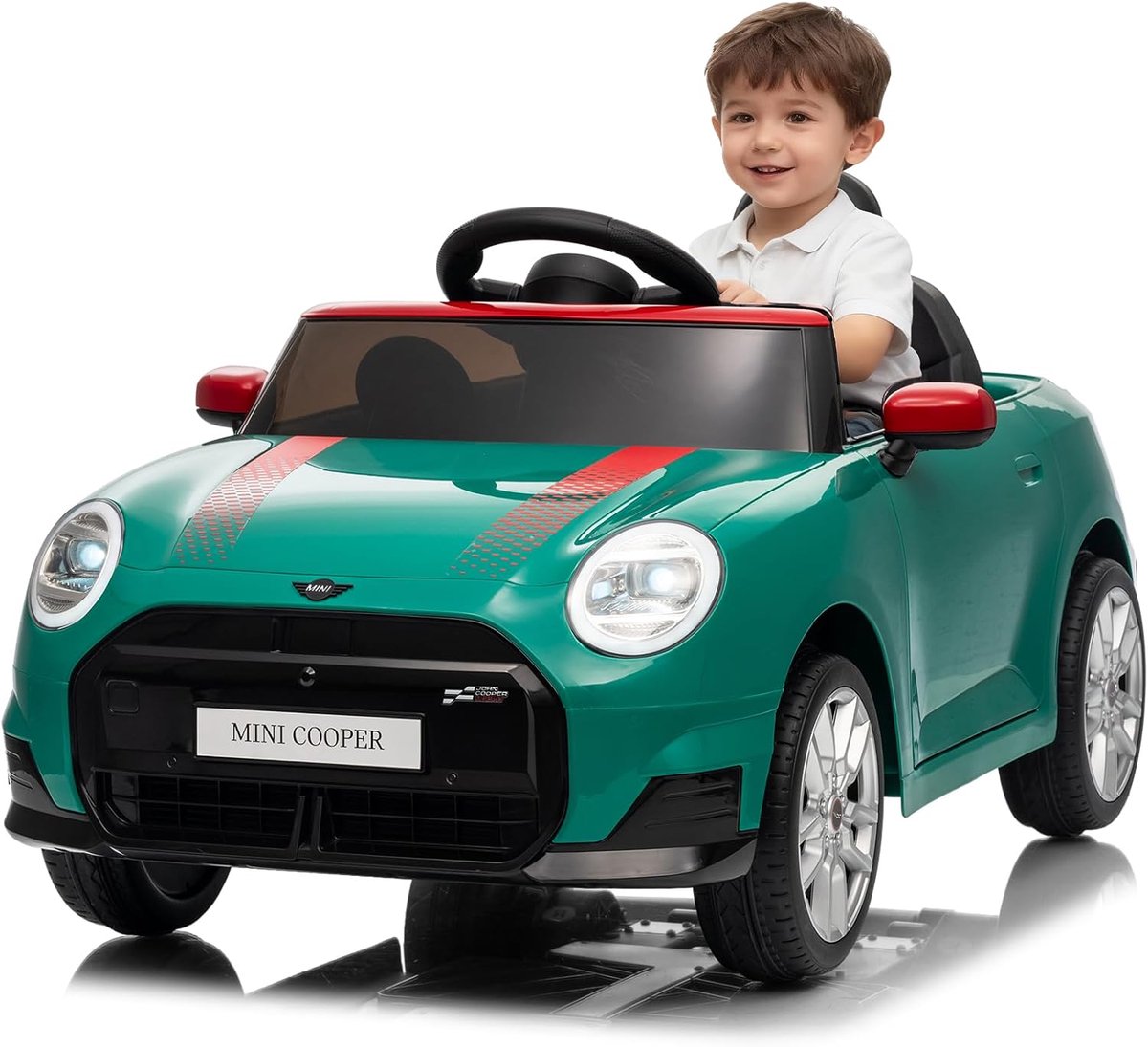 Kinder Elektrische Auto – 12V Accu, Afstandsbediening, LED, Muziek & Claxon – Vanaf 3 jaar – Groen