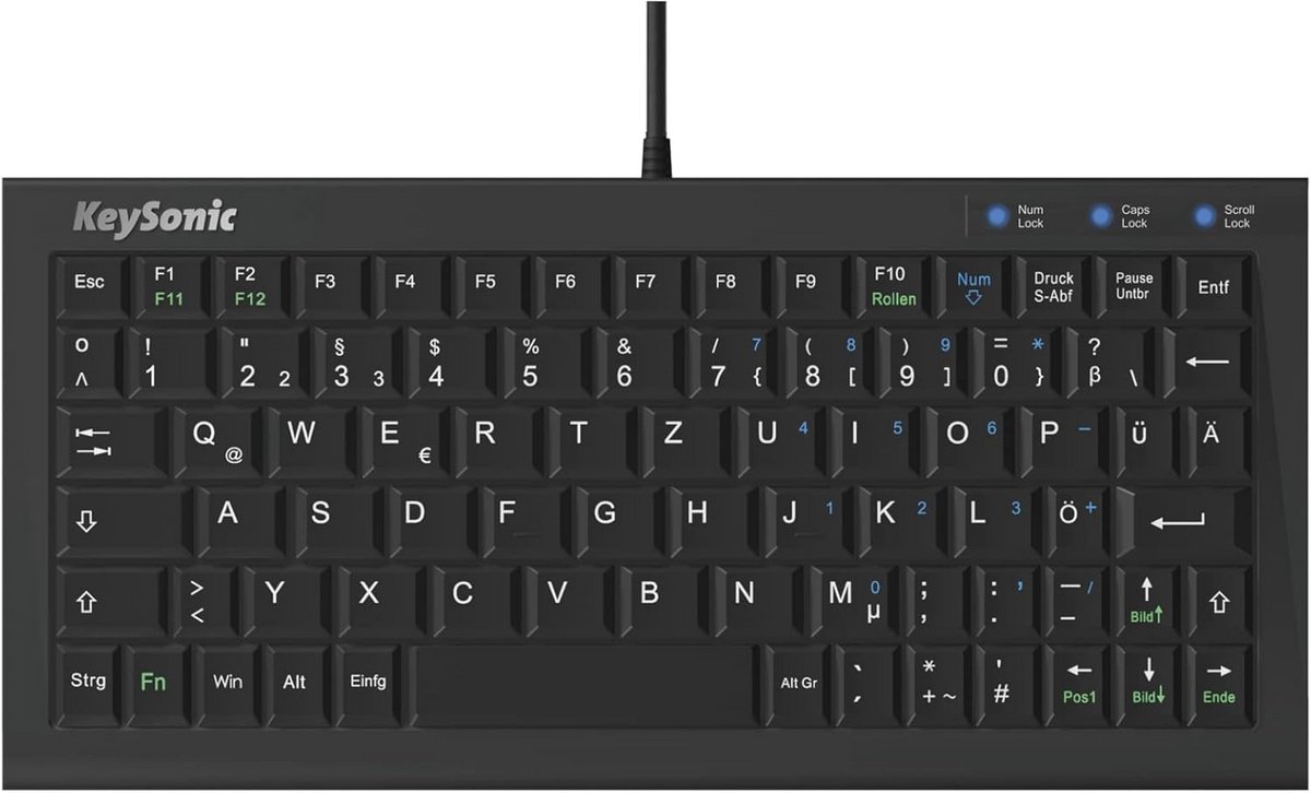 Extra Klein Toetsenbord met USB-kabel - Ideaal voor Beperkte Ruimte