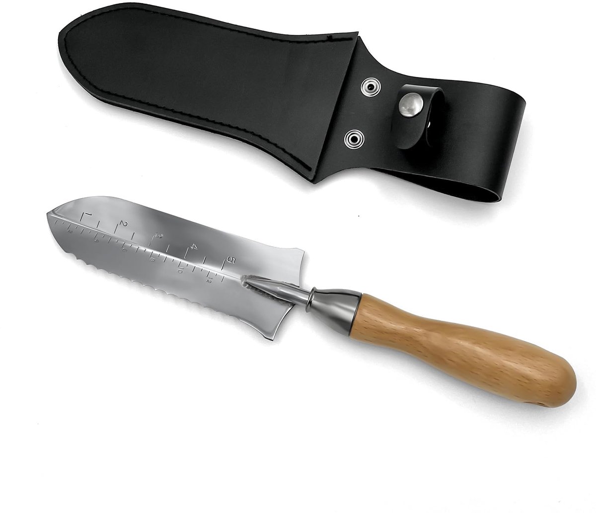 Unyqoos® Veelzijdig tuinmes met roestvrijstalen lemmet en ergonomische handgreep