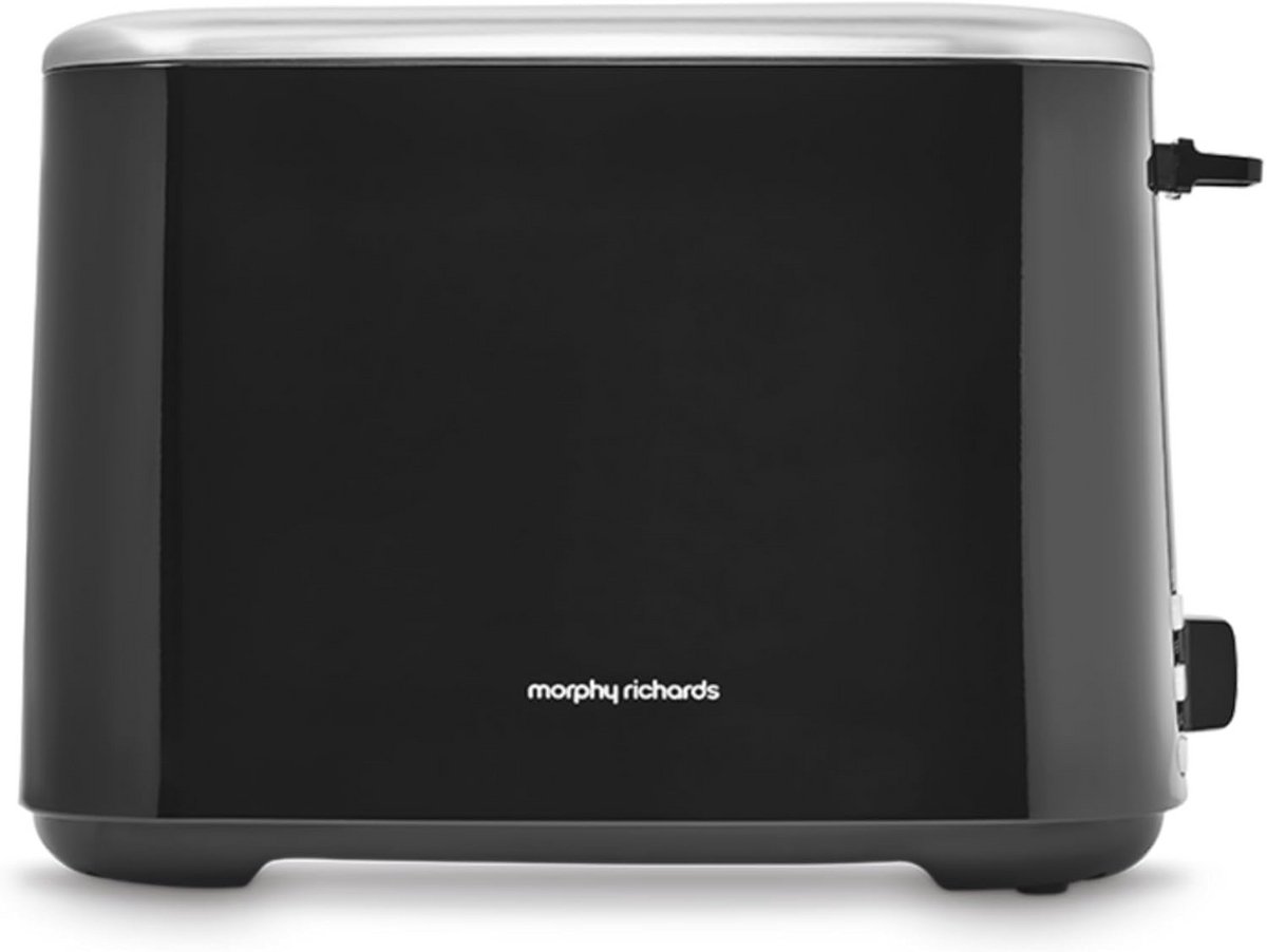 Broodrooster met ontdooi- en opwarmfunctie voor 2 sneetjes - Zwart