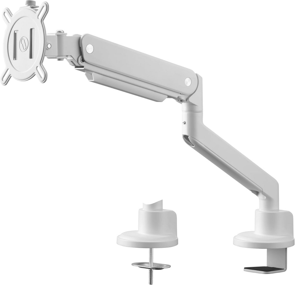 Universele monitorarm voor optimale werkplek ergonomie