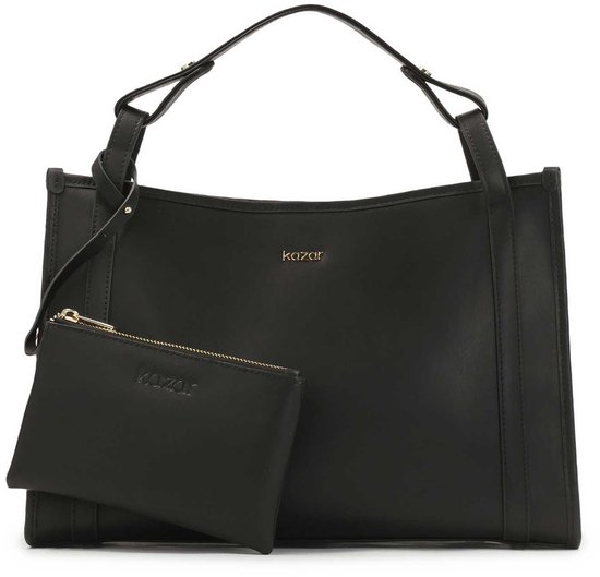 Black capacious handbag with pouch | bol