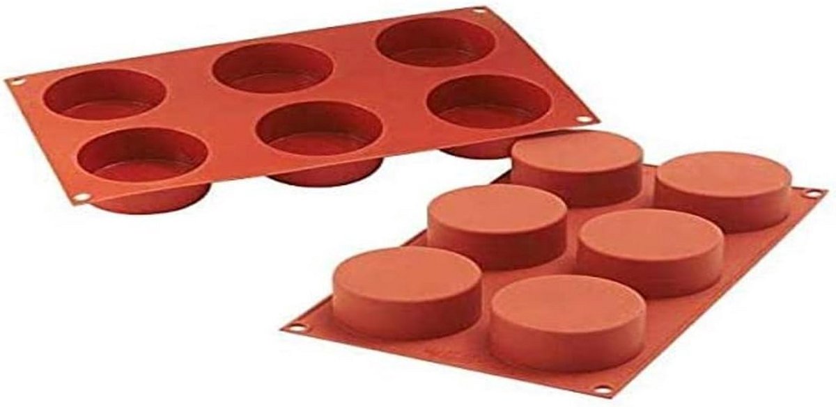 Silicone Vorm voor 12 Cilinders - Geschikt voor Oven en Vriezer