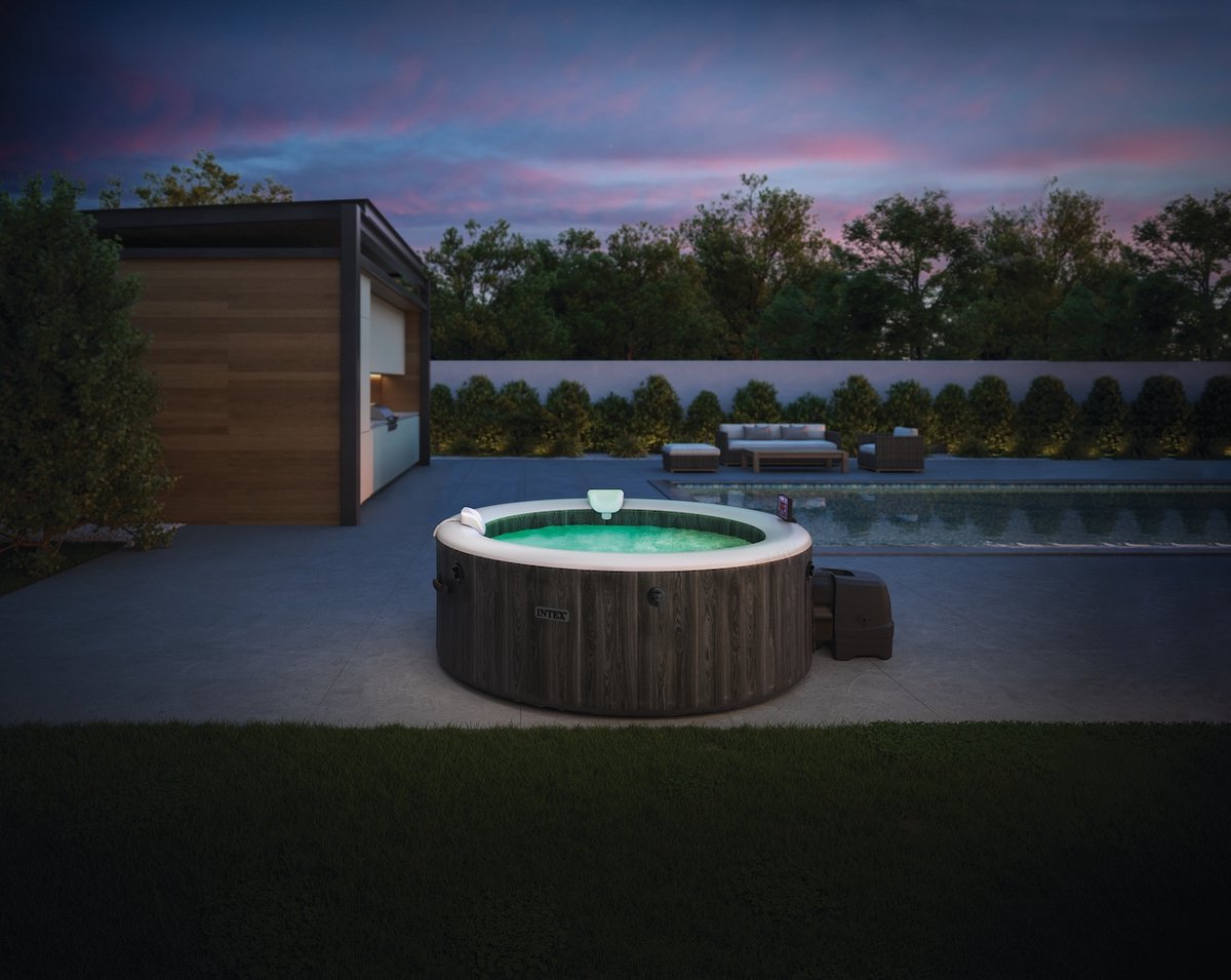 Intex PREMIUM PureSpa Bubble Deluxe Greywood + Aquatural - afbeelding 2