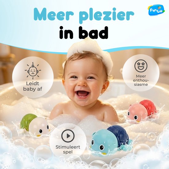Funlab Badspeelgoed Baby en Kinderen - 3 Stuks - Badspeeltjes - Speelgoed bad - Waterspeelgoed van Funlab — afbeelding 2