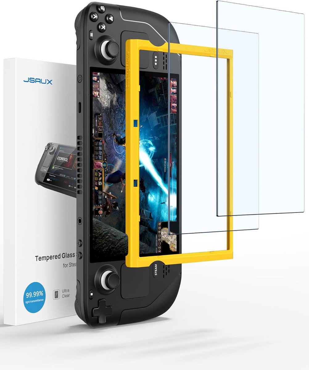 2x Anti-Glare Screenprotector voor Steam Deck OLED - Mat Glas met Montagetool