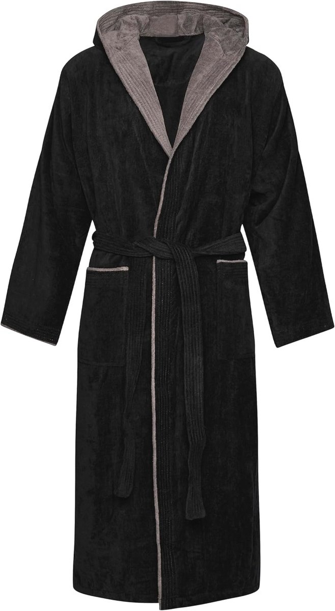 Stijlvolle en comfortabele katoenen badjas voor heren in trendy kleuren - Velours, Terry of Wafel Pique