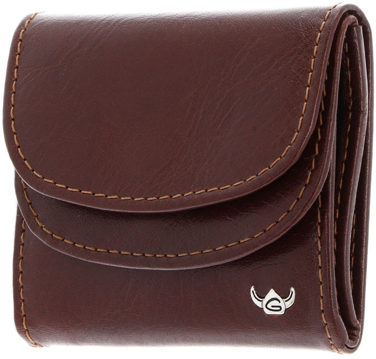 Golden Head Leren portemonnee Colorado Damen-Minischeintasche 1005 Tabacco bruine