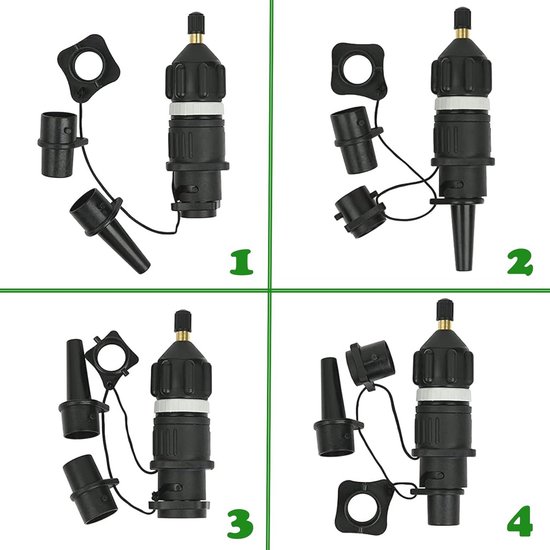 Rubberboot adapter voor opblazen, sup pomp en ventieladapter voor kajak en opblaasbare boten — afbeelding 2