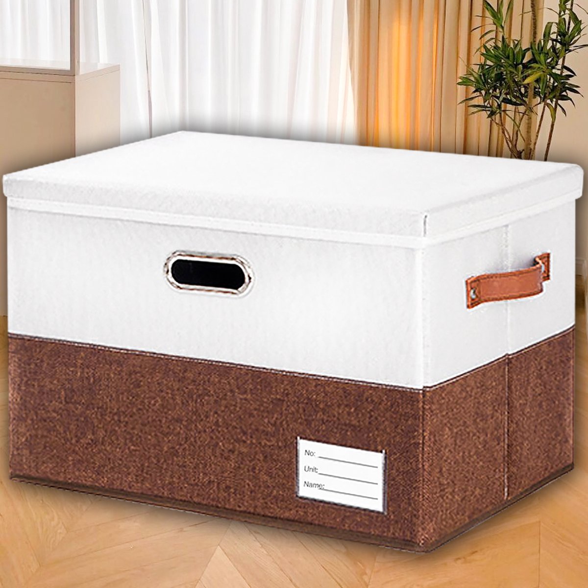 OYLCDI - 1x Opbergbox 40L met Deksel – 43x30x30 cm – Opvouwbaar & Wasbaar – Met Handvatten – Voor Kleding en Speelgoed
