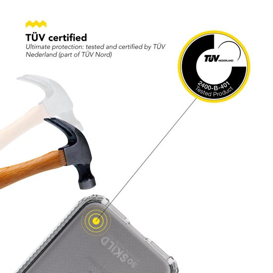 SoSkild iPhone 11 Pro Hoesje Defend Heavy Impact - Smokey Grey