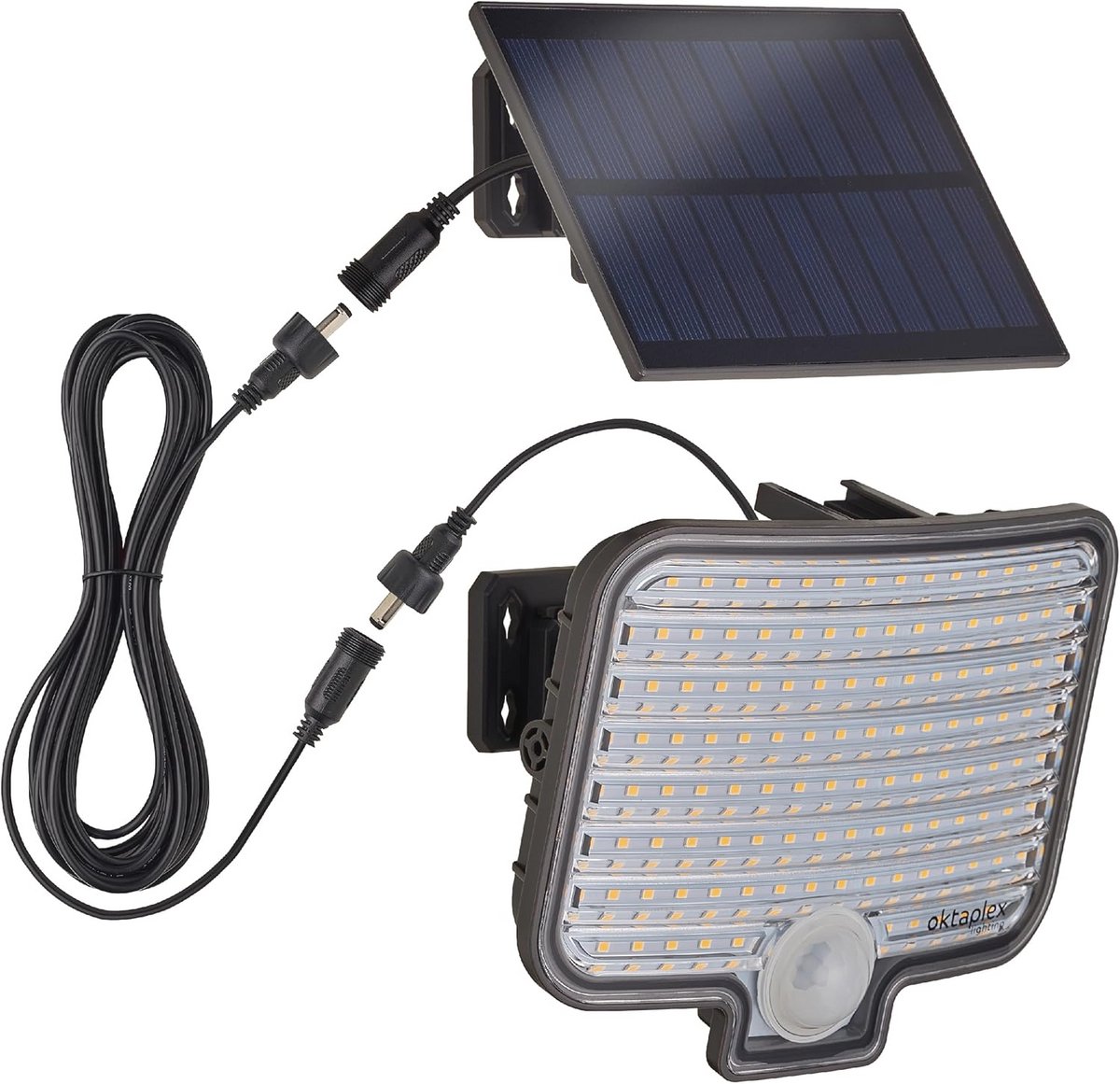 LED Solar Floodlight met Bewegingssensor - Warm Wit 3000K - IP44