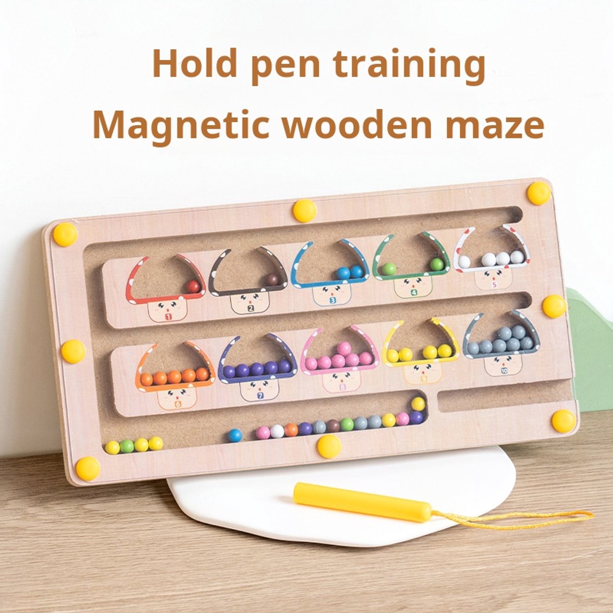 Magnetisch Kleurenlabyrint, Montessori-speelgoed Voor Kinderen Van 2-5 Jaar, Educatief Sensorisch Speelgoed Voor Kinderen, Speelgoed Voor De Ontwikkeling Van De Fijne Motoriek