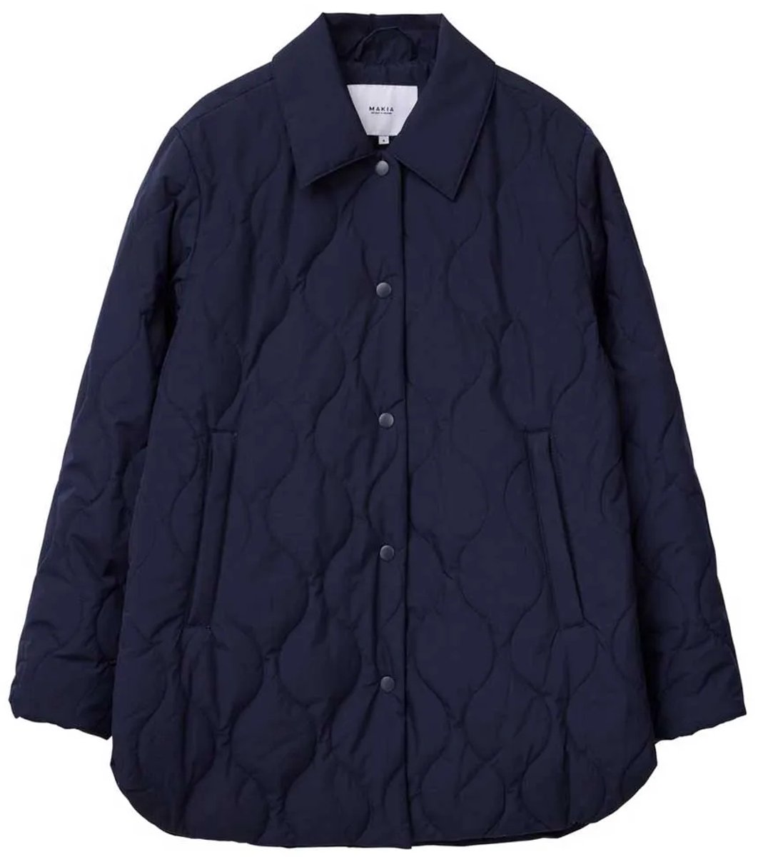 Makia Nita Regenjas Blauw 2XL Vrouw