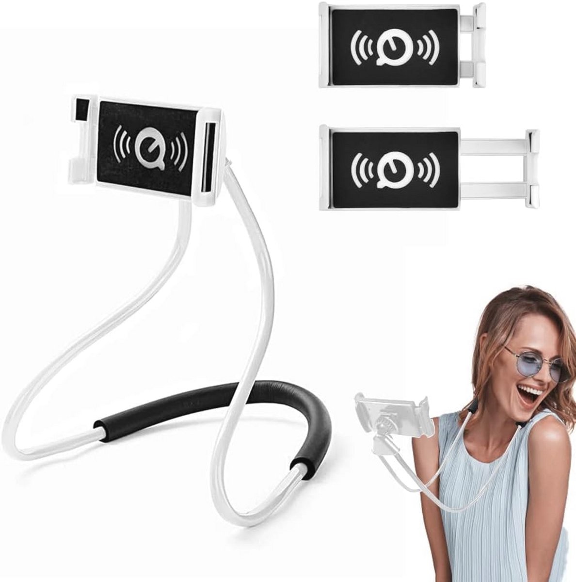 Ergonomische 360° Flexibele Telefoonhouder voor Smartphone en Tablet