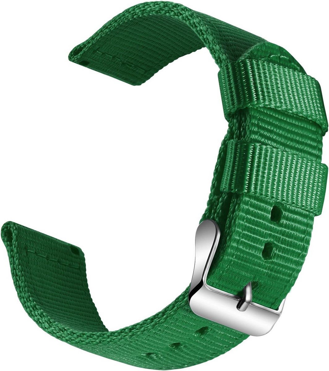 Nylon Horlogebandje | Militaire Stijl met Linnen Textuur | Verkrijgbaar in 18, 20, 22, 24 mm
