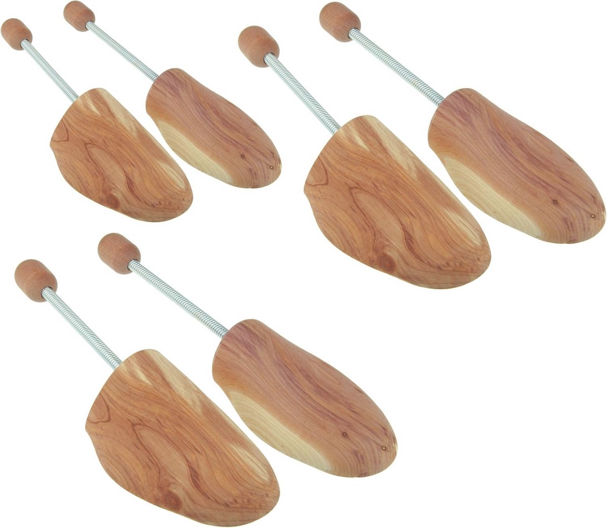 Cederhouten Schoenspanners Set van 3 Paar - Neem Zorg voor Je Schoenen