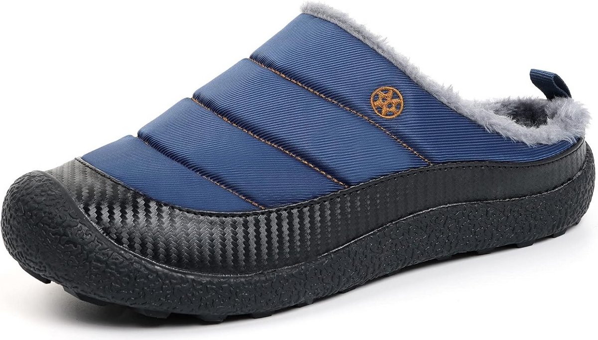 Warme Pluche Binnenslippers voor Heren en Dames met Antislip Rubberzool