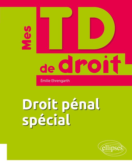Droit pénal spécial - cover