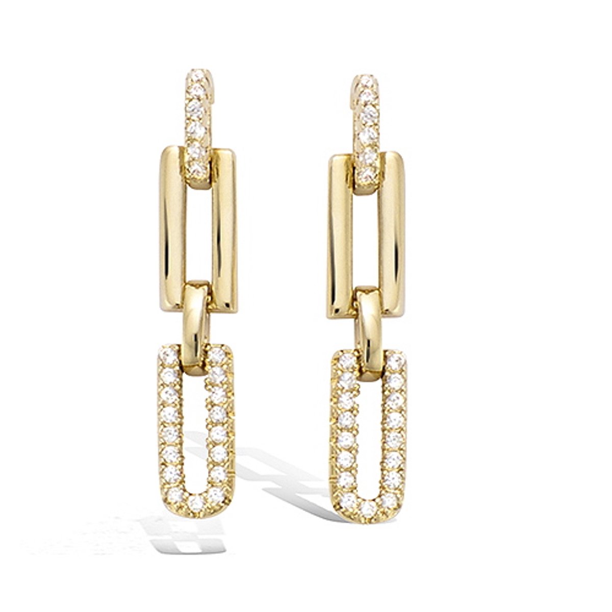 CHIVAL - Oorbellen 18K Verguld Goud "Cristalline" - Elegant, Hypoallergeen, Zirkonia, Luxe, Cadeau voor haar, Sieraad, Tijdloos, Liefde, Romantiek, Geschenkverpakking, Kerst