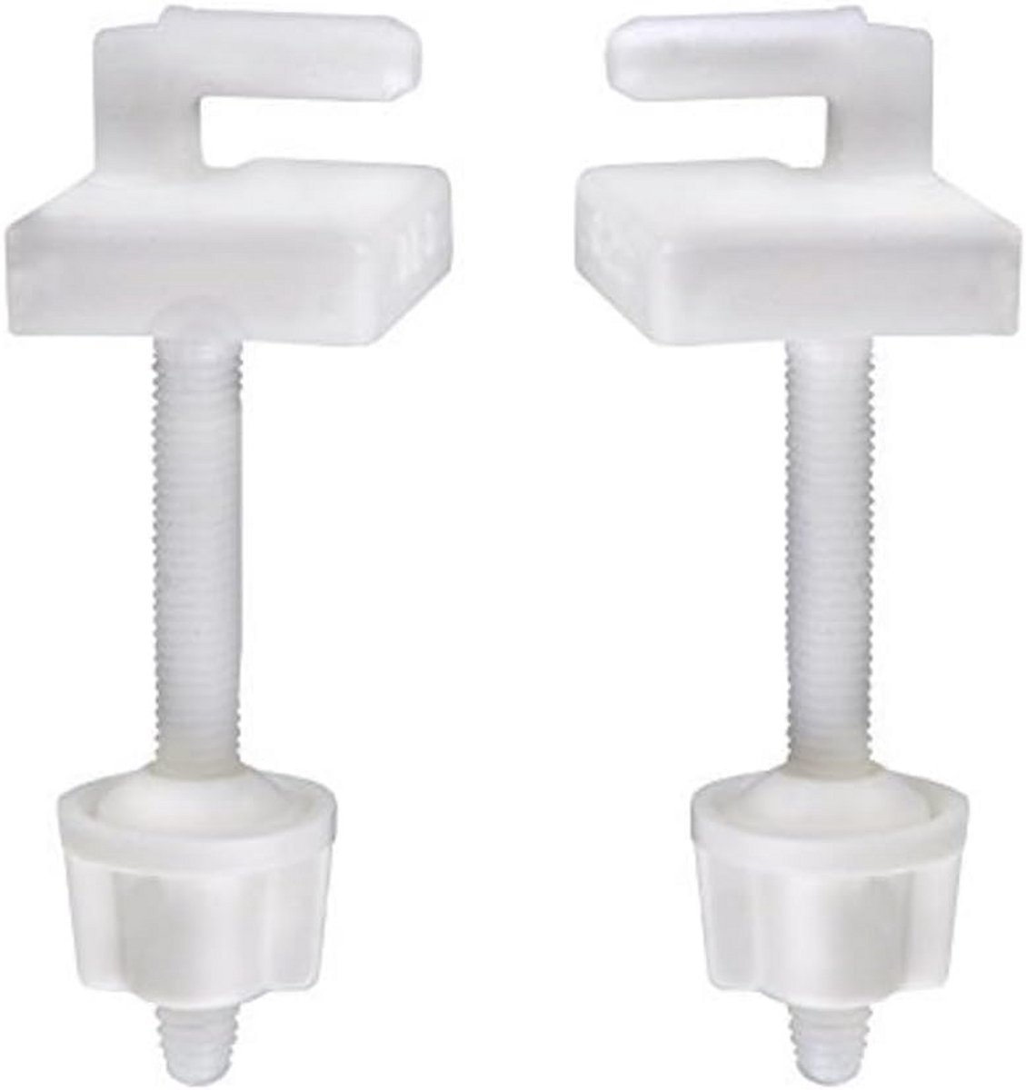 Universele Toiletbril Scharnier Set met Bevestiging - Transparant