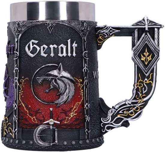 The Witcher Trinity Drinkbeker - Tankard met Geralt, Ciri en Yennefer