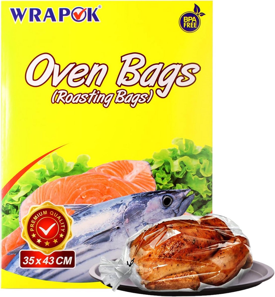 Oven Kookzakken Medium – 5 Stuks voor Vlees, Vis, Gevogelte en Groenten – Sappig Resultaat