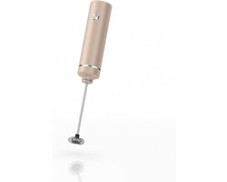 Oplaadbare Elektrische Melkopschuimer RVS - Krachtige Handheld Drankmixer voor Koffie en Meer